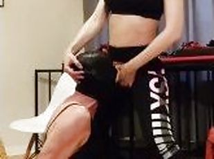 Deep throat session for sissy slut with Mistress. Full video on my ...
