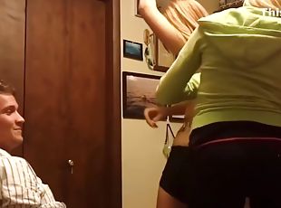 College girl gives a lap dance