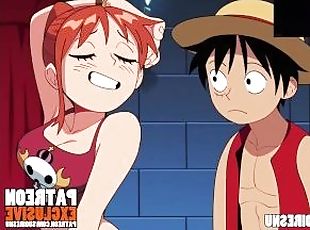 Nami tries to take Luffy's treasure and ends up getting fucked and ...
