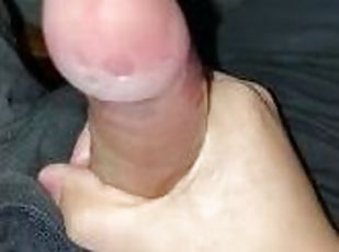 Edging and Cumming in Condom