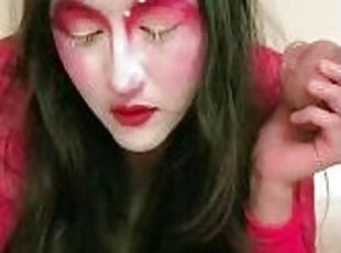 Clown girl loveBot Y809Y has full video on onlyfans she will ride the cock into morning