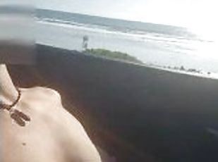 Driving Down the Coast in a Convertible with My Tits Out Flashing E...