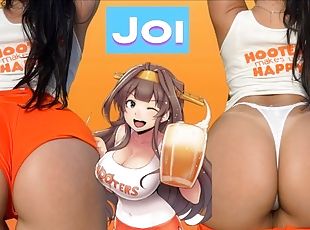 Hooters girl cosplay giving the hottest JOI jerk off instructions w...