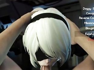 2B Nier Automata Sex Lab All Scenes