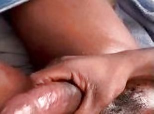 OILY BBC STROKING QUICK CUM