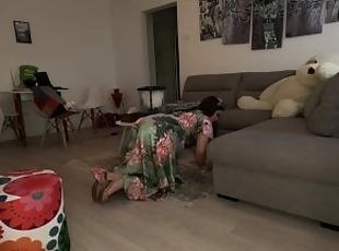 Spring Cleaning Dress and Bare Ass Stinky Farts (full video on my o...