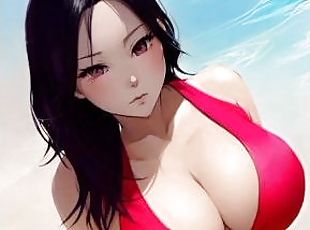 asiático, tetas-grandes, amateur, babes, madurita-caliente, japonés, anime, hentai, mona, tetas