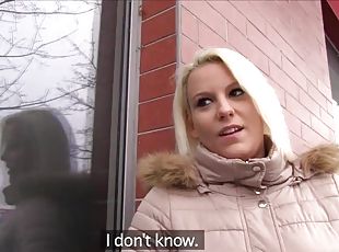 Public Agent Hot blonde Lucy Shine takes money for sex